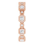 Accented Bezel-Set Eternity Band