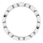 Accented Bezel-Set Eternity Band