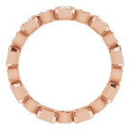 Accented Bezel-Set Eternity Band