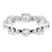 Accented Bezel-Set Eternity Band