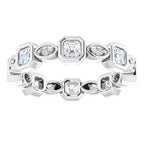 Accented Bezel-Set Eternity Band