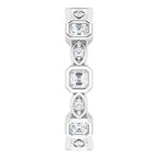 Accented Bezel-Set Eternity Band