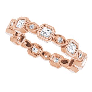 Accented Bezel-Set Eternity Band