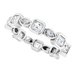 Accented Bezel-Set Eternity Band