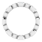 Accented Bezel-Set Eternity Band