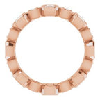 Accented Bezel-Set Eternity Band