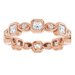 Accented Bezel-Set Eternity Band