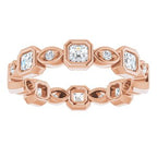 Accented Bezel-Set Eternity Band