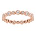 Accented Bezel-Set Eternity Band
