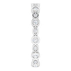 Accented Bezel-Set Eternity Band
