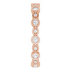 Accented Bezel-Set Eternity Band