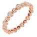 Accented Bezel-Set Eternity Band