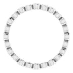 Accented Bezel-Set Eternity Band