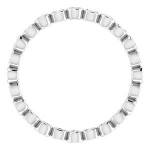 Accented Bezel-Set Eternity Band