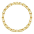 Accented Bezel-Set Eternity Band