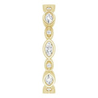 Accented Bezel-Set Eternity Band