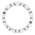 Accented Bezel-Set Eternity Band