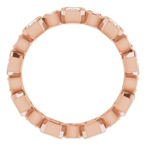Accented Bezel-Set Eternity Band