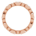 Accented Bezel-Set Eternity Band