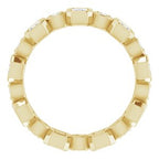 Accented Bezel-Set Eternity Band