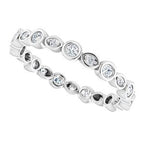 Accented Bezel-Set Eternity Band