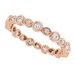 Accented Bezel-Set Eternity Band