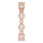 Accented Bezel-Set Eternity Band