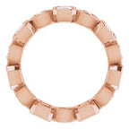 Accented Bezel-Set Eternity Band