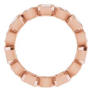 Accented Bezel-Set Eternity Band