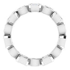 Accented Bezel-Set Eternity Band