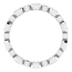 Accented Bezel-Set Eternity Band