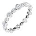 Accented Bezel-Set Eternity Band