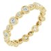 Accented Bezel-Set Eternity Band