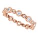 Accented Bezel-Set Eternity Band