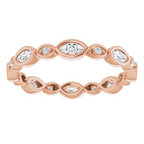 Accented Bezel-Set Eternity Band