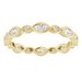 Accented Bezel-Set Eternity Band