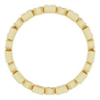 Accented Bezel-Set Eternity Band