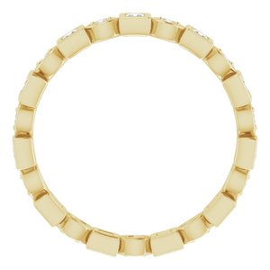 Accented Bezel-Set Eternity Band