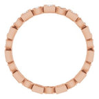 Accented Bezel-Set Eternity Band