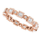 Accented Bezel-Set Eternity Band