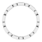 Accented Bezel-Set Eternity Band
