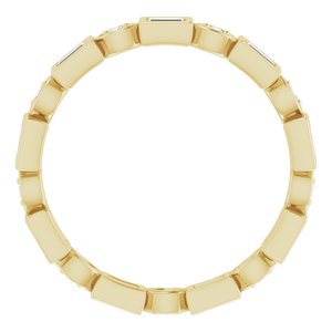 Accented Bezel-Set Eternity Band