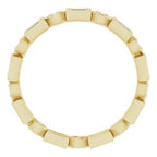 Accented Bezel-Set Eternity Band