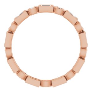 Accented Bezel-Set Eternity Band