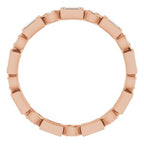 Accented Bezel-Set Eternity Band
