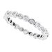 Accented Bezel-Set Eternity Band