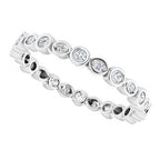 Accented Bezel-Set Eternity Band