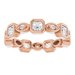 Accented Bezel-Set Eternity Band