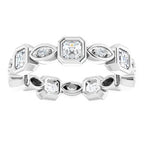 Accented Bezel-Set Eternity Band