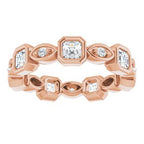 Accented Bezel-Set Eternity Band